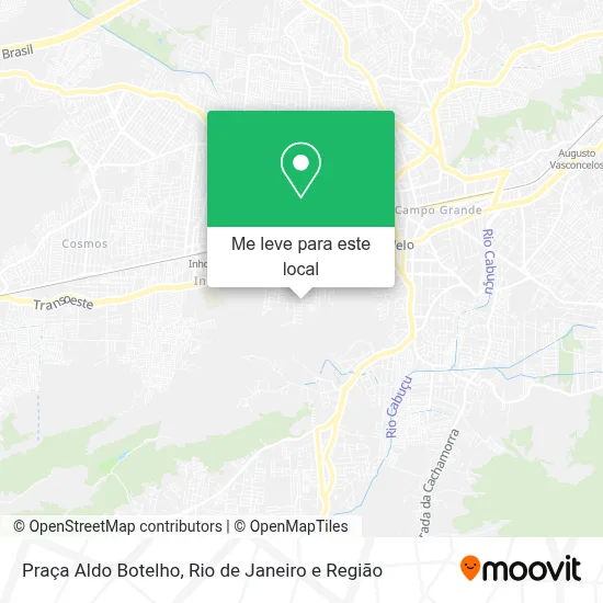 Praça Aldo Botelho mapa