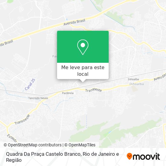 Quadra Da Praça Castelo Branco mapa