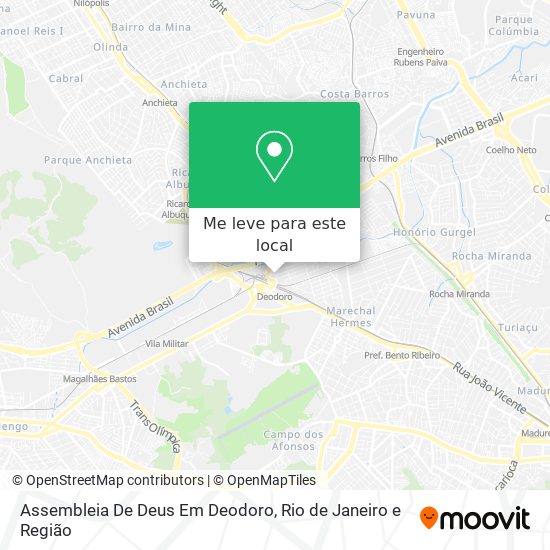 Assembleia De Deus Em Deodoro mapa