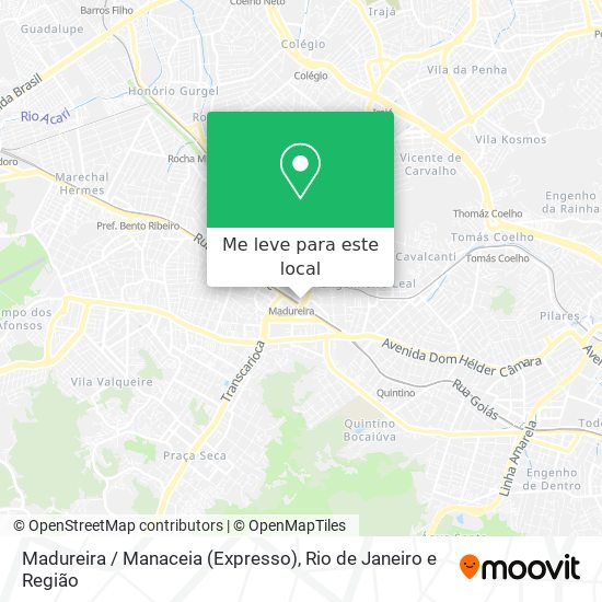 Madureira / Manaceia (Expresso) mapa