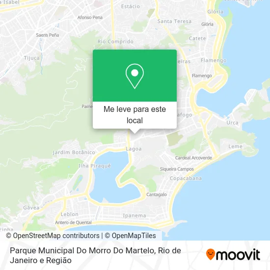 Parque Municipal Do Morro Do Martelo mapa