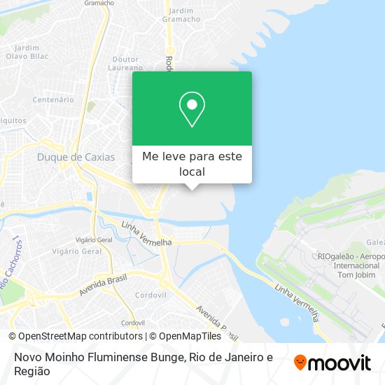Novo Moinho Fluminense Bunge mapa