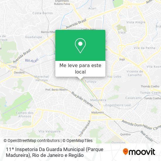 11ª Inspetoria Da Guarda Municipal (Parque Madureira) mapa