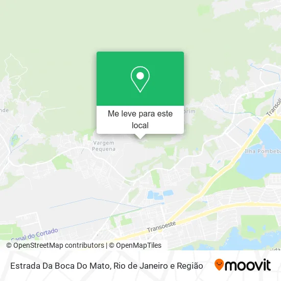 Estrada Da Boca Do Mato mapa