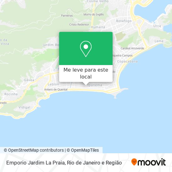 Emporio Jardim La Praia mapa