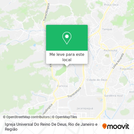 Igreja Universal Do Reino De Deus mapa