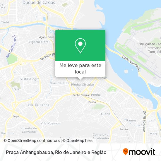 Praça Anhangabauba mapa