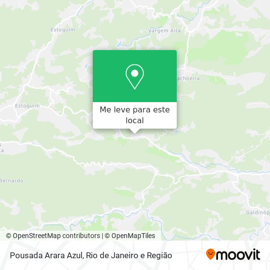 Pousada Arara Azul mapa