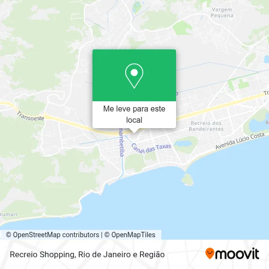 Recreio Shopping mapa