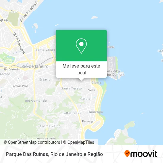Parque Das Ruínas mapa