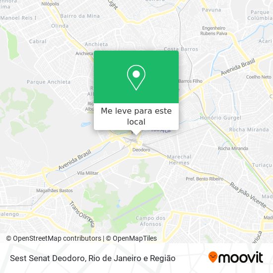 Sest Senat Deodoro mapa