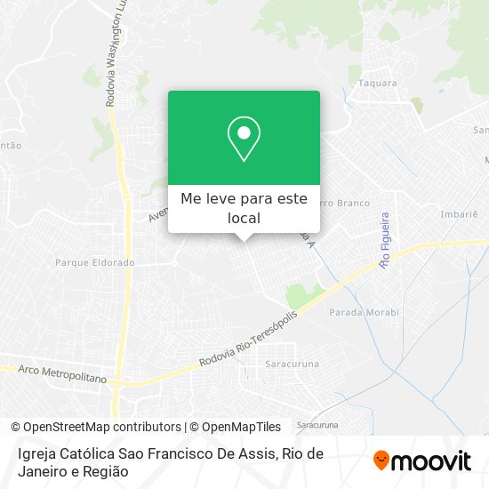 Igreja Católica Sao Francisco De Assis mapa