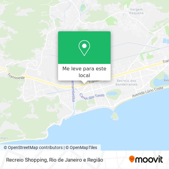 Recreio Shopping mapa