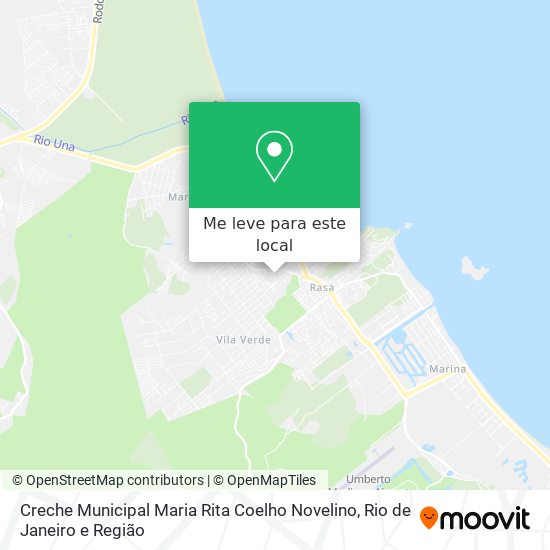 Creche Municipal Maria Rita Coelho Novelino mapa