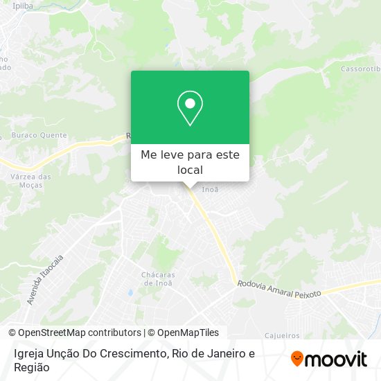Igreja Unção Do Crescimento mapa
