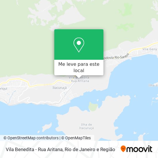 Vila Benedita - Rua Aritana mapa
