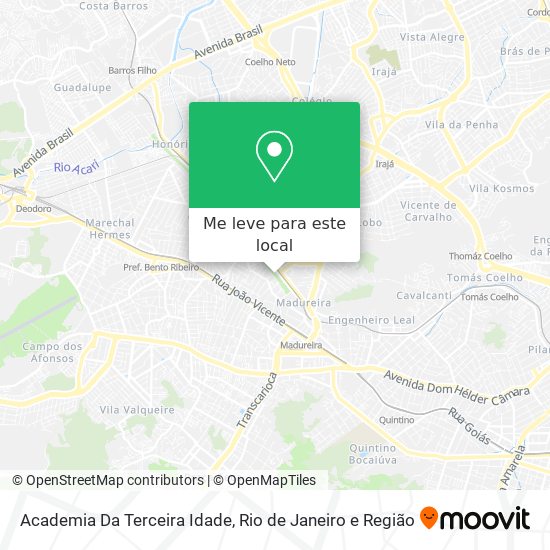 Academia Da Terceira Idade mapa