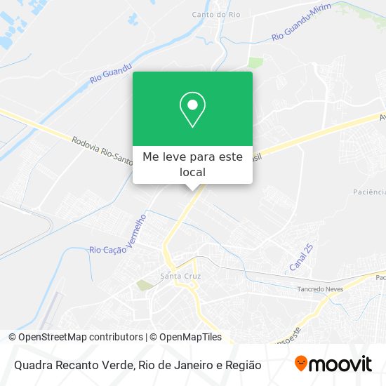 Quadra Recanto Verde mapa