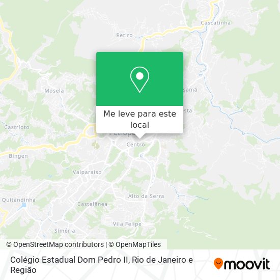 Colégio Estadual Dom Pedro II mapa