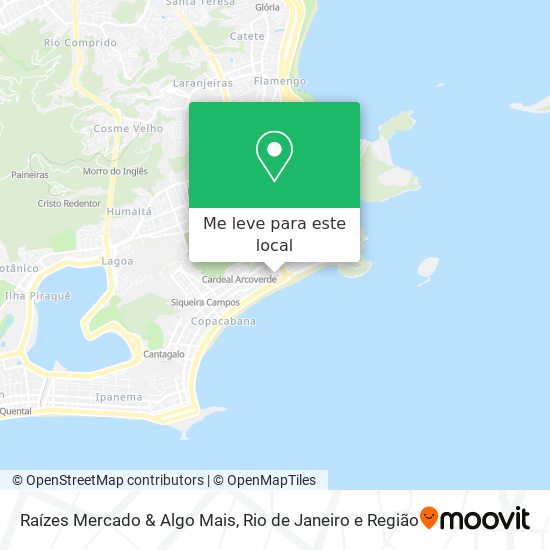 Raízes Mercado & Algo Mais mapa