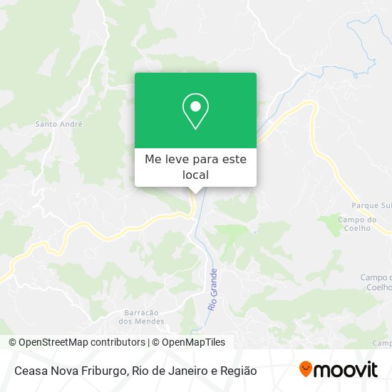 Ceasa Nova Friburgo mapa