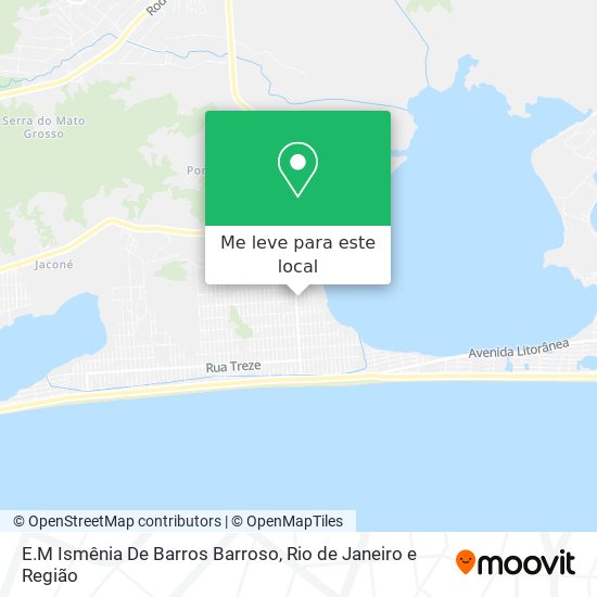 E.M Ismênia De Barros Barroso mapa