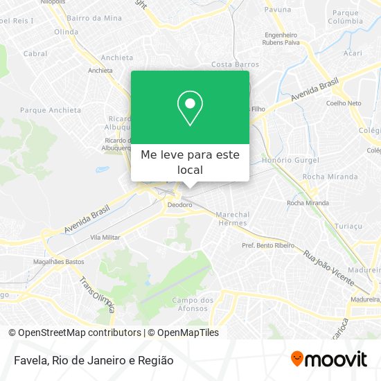 Favela mapa