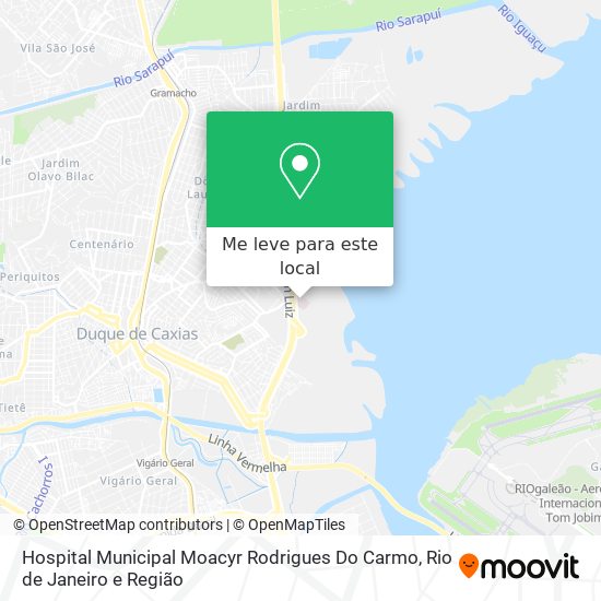Hospital Municipal Moacyr Rodrigues Do Carmo mapa