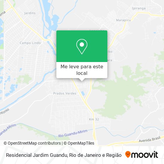 Residencial Jardim Guandu mapa