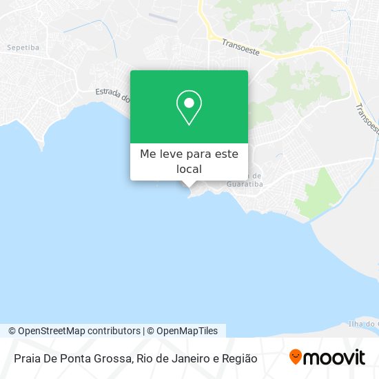 Praia De Ponta Grossa mapa