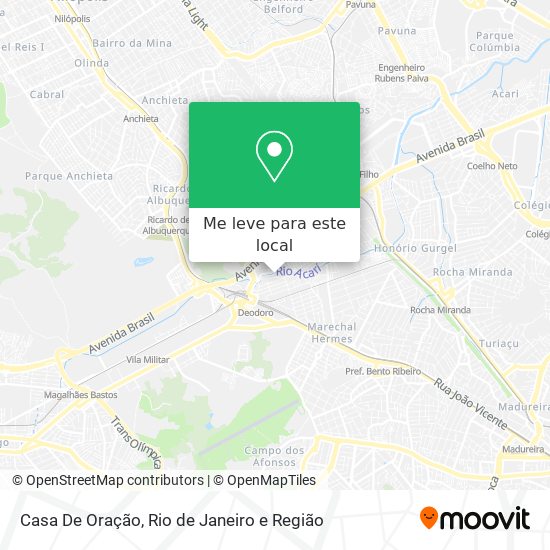 Casa De Oração mapa