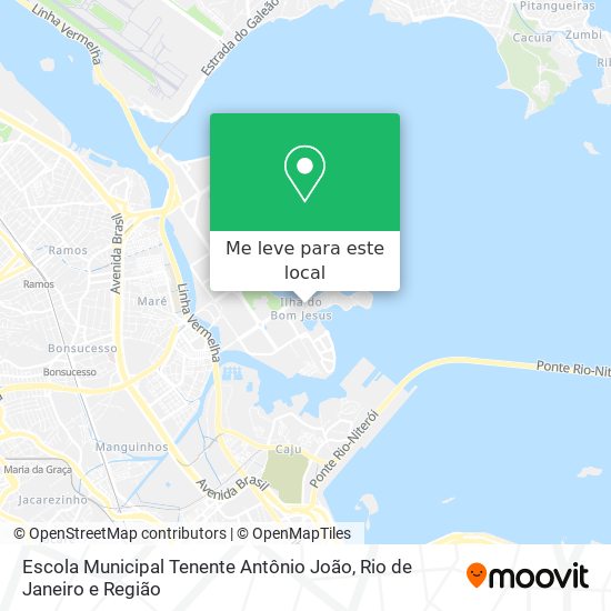 Escola Municipal Tenente Antônio João mapa