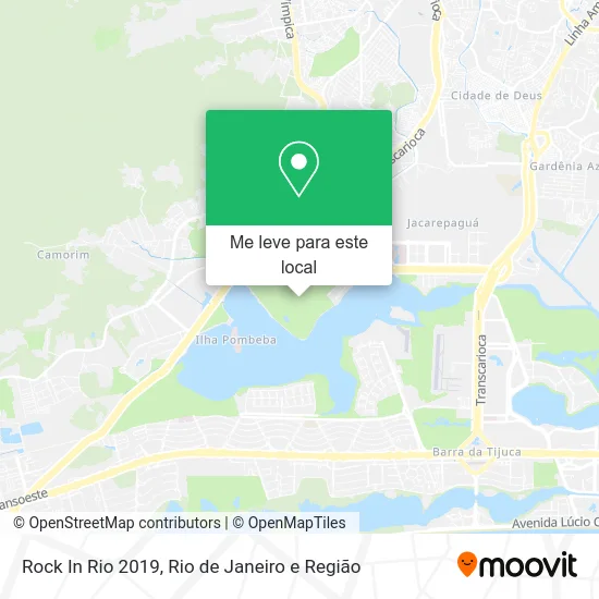 Rock In Rio 2019 mapa