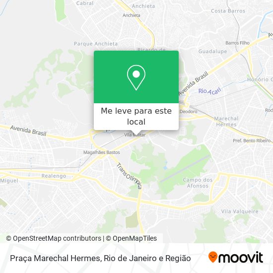 Praça Marechal Hermes mapa