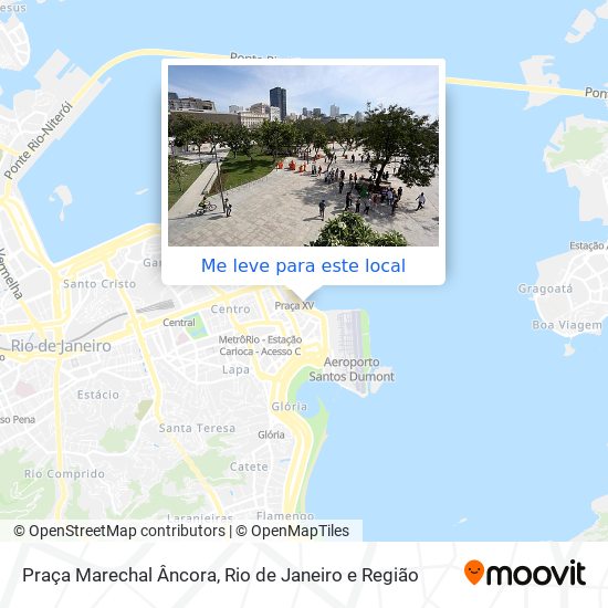 Praça Marechal Âncora mapa