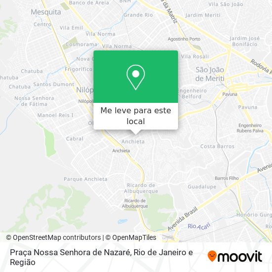 Praça Nossa Senhora de Nazaré mapa