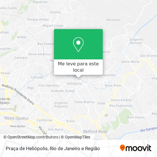 Praça de Heliópolis mapa