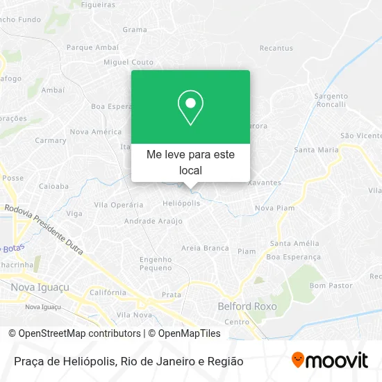 Praça de Heliópolis mapa