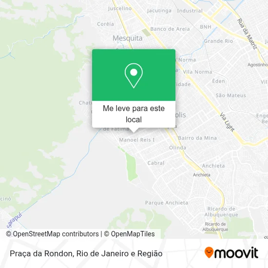 Praça da Rondon mapa