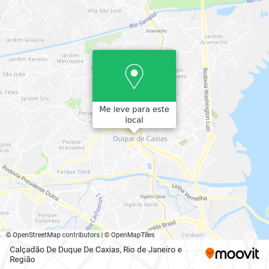 Calçadão De Duque De Caxias mapa