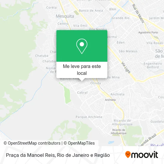 Praça da Manoel Reis mapa