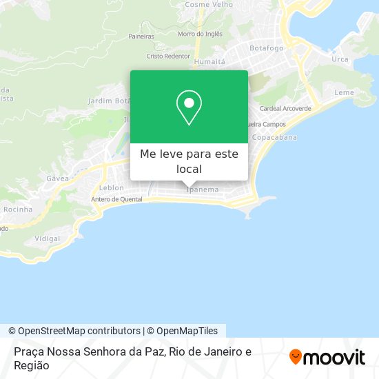 Praça Nossa Senhora da Paz mapa