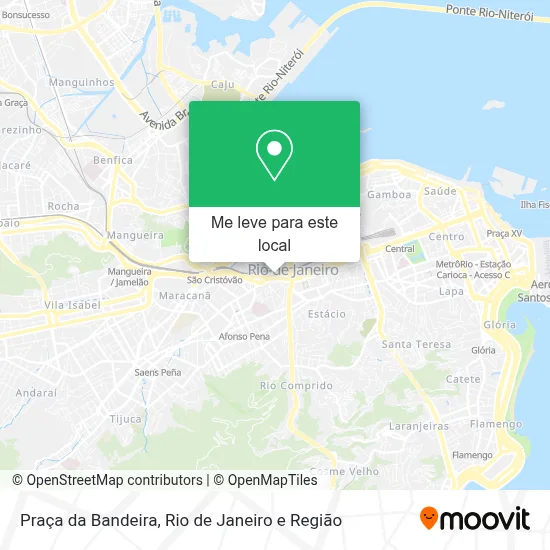 Praça da Bandeira mapa