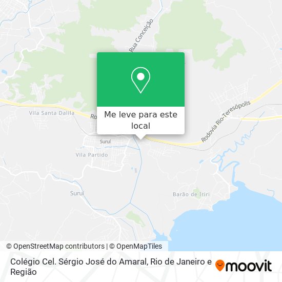 Colégio Cel. Sérgio José do Amaral mapa