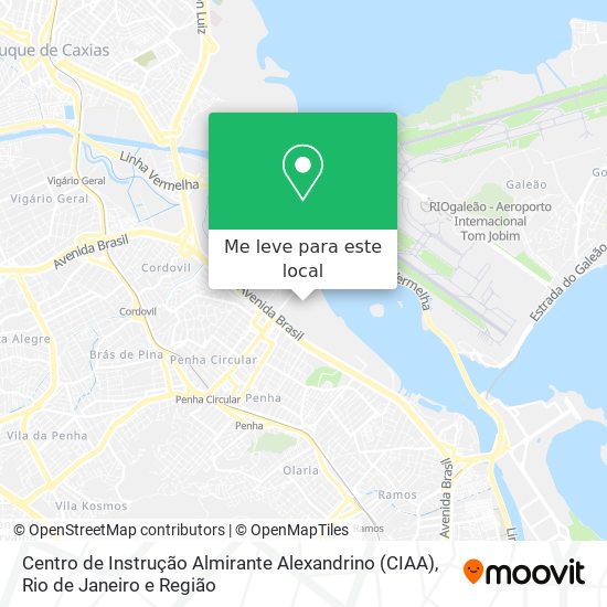 Centro de Instrução Almirante Alexandrino (CIAA) mapa