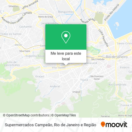 Supermercados Campeão mapa