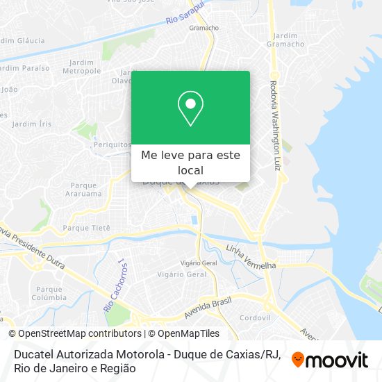 Ducatel Autorizada Motorola - Duque de Caxias / RJ mapa