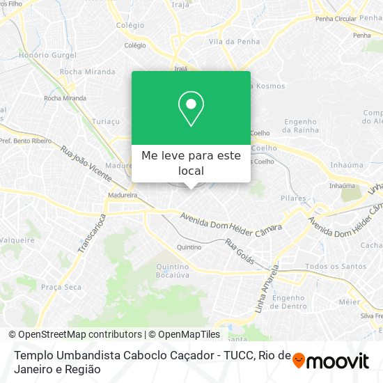 Templo Umbandista Caboclo Caçador - TUCC mapa