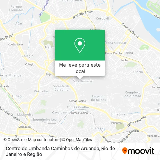 Centro de Umbanda Caminhos de Aruanda mapa