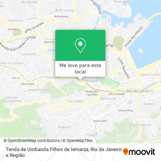 Tenda de Umbanda Filhos de Iemanjá mapa